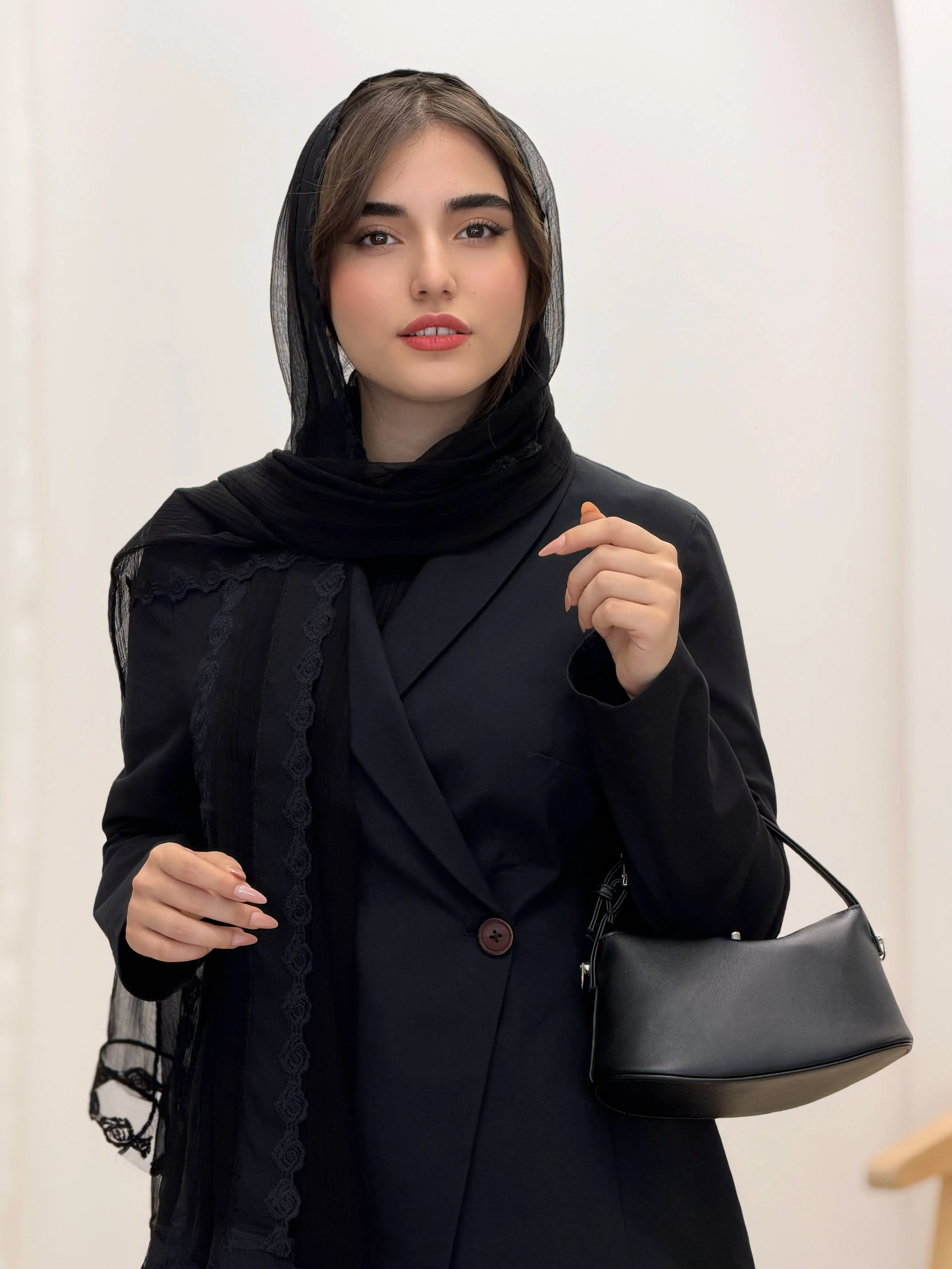 6564-شال حریر جواهر
